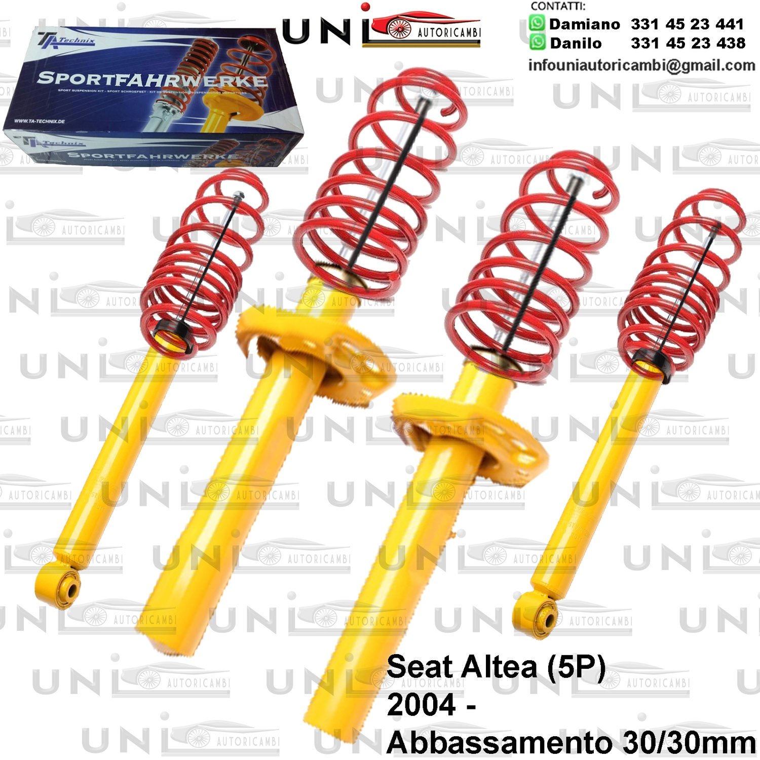 Kit Assetto Sportivo Fisso Tatechnix Seat Altea (5P) da 2004 -