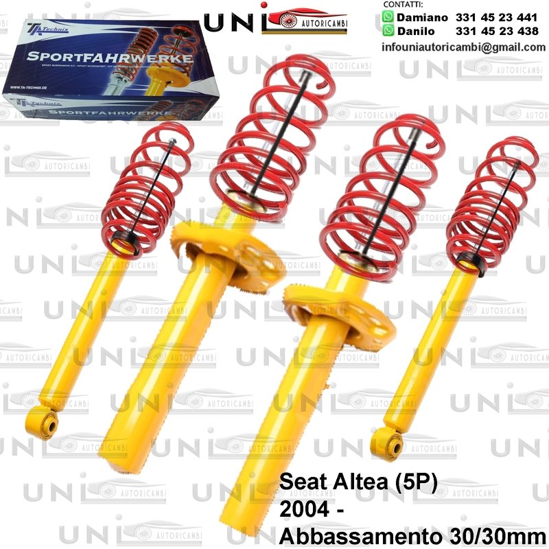 Kit Assetto Sportivo Fisso Tatechnix Seat Altea (5P) da 2004 -