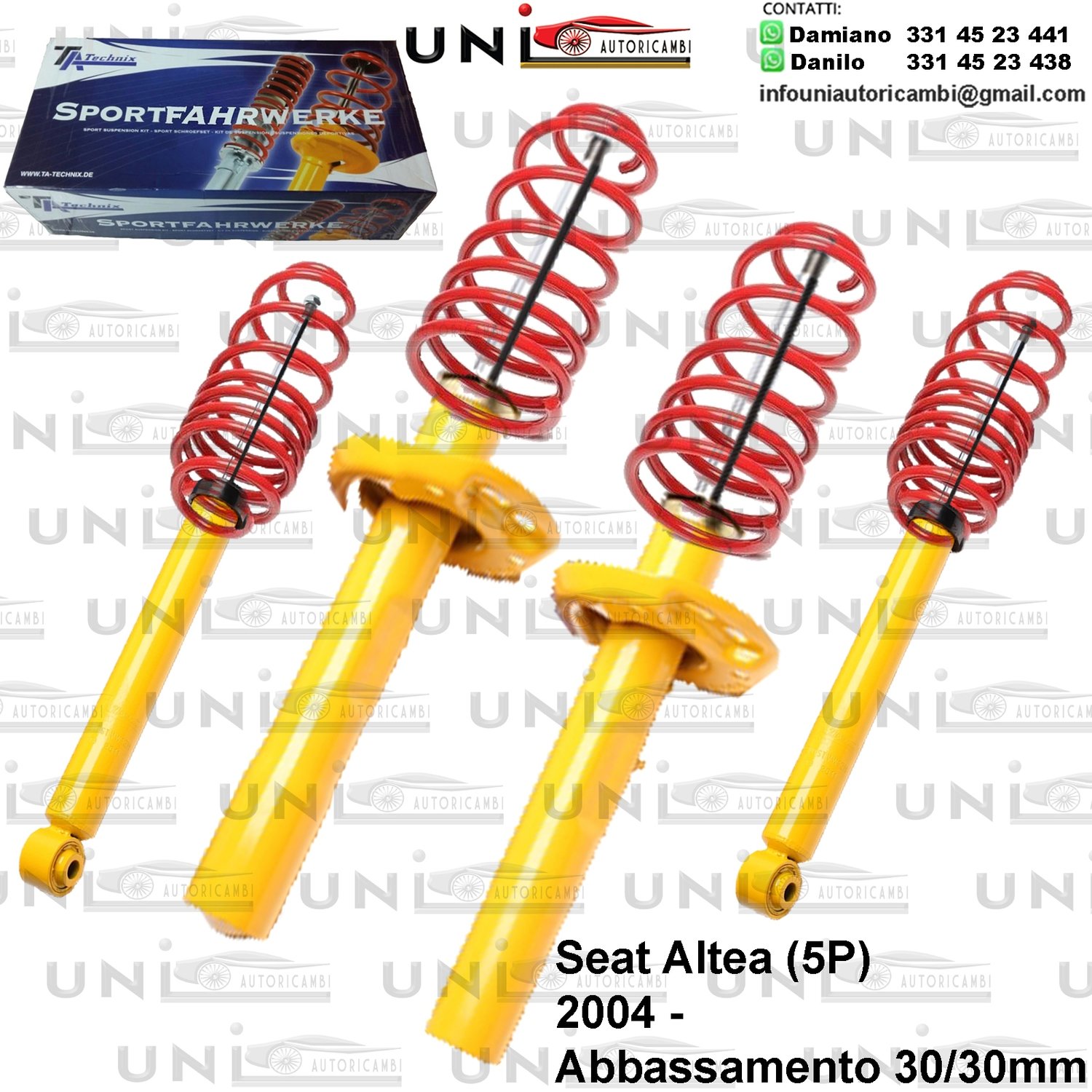 Kit Assetto Sportivo Fisso Tatechnix Seat Altea (5P) da 2004 -