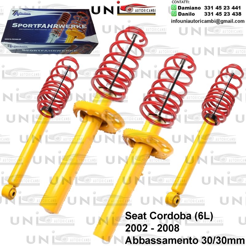 Kit Assetto Sportivo Fisso Tatechnix Seat Cordoba (6L) da 2002 a 2008