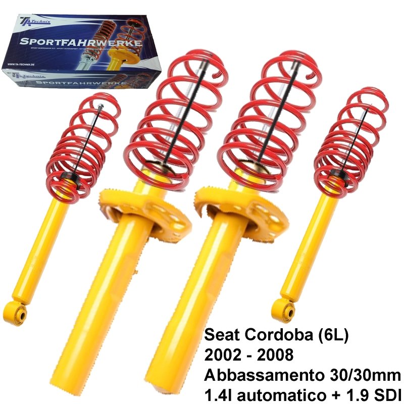 Kit Assetto Sportivo Fisso Tatechnix Seat Cordoba (6L) da 2002 a 2008
