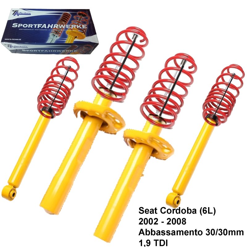 Kit Assetto Sportivo Fisso Tatechnix Seat Cordoba (6L) da 2002 a 2008