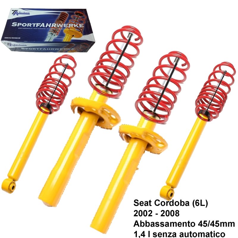 Kit Assetto Sportivo Fisso Tatechnix Seat Cordoba (6L) da 2002 a 2008