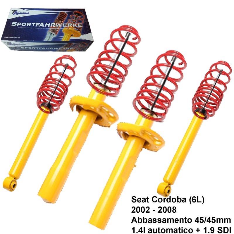 Kit Assetto Sportivo Fisso Tatechnix Seat Cordoba (6L) da 2002 a 2008