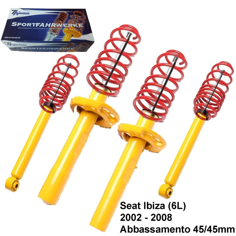 Kit Assetto Sportivo Fisso Tatechnix Seat Ibiza (6L) da 2002 a 2008