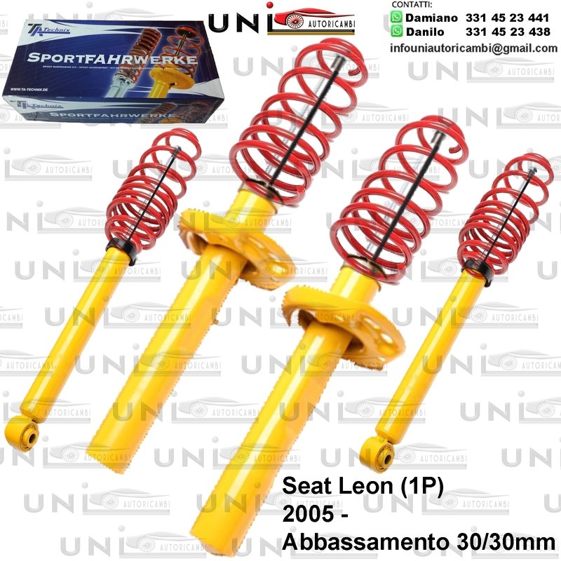 Kit Assetto Sportivo Fisso Tatechnix Seat Leon (1P) da 2005 -
