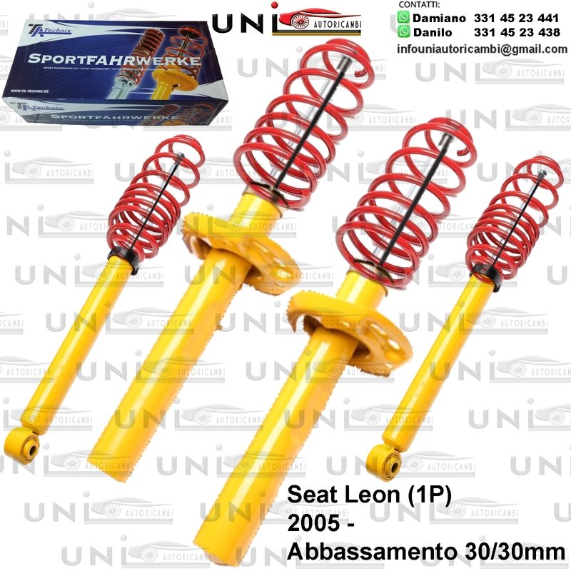 Kit Assetto Sportivo Fisso Tatechnix Seat Leon (1P) da 2005 -