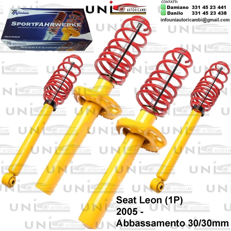 Kit Assetto Sportivo Fisso Tatechnix Seat Leon (1P) da 2005 -