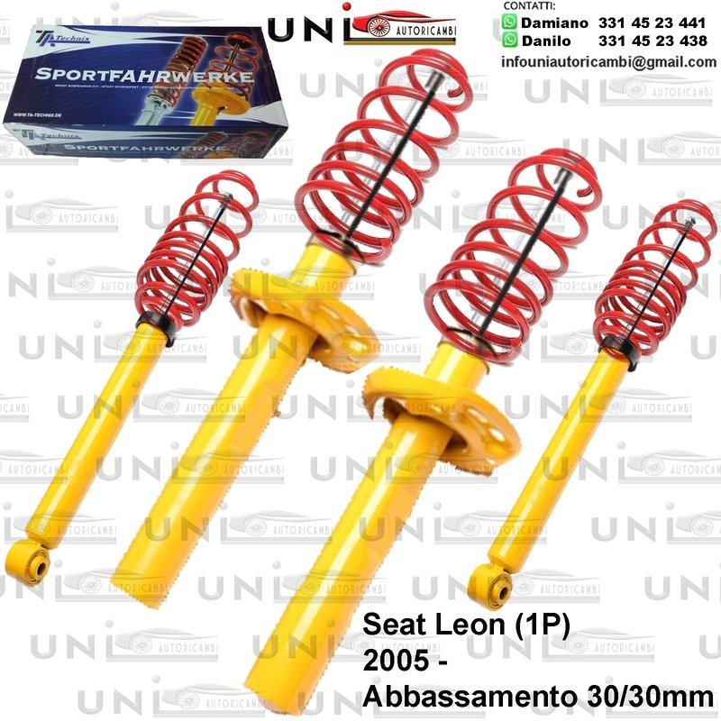 Kit Assetto Sportivo Fisso Tatechnix Seat Leon (1P) da 2005 -