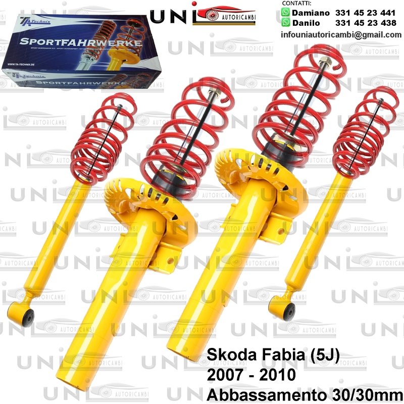 Kit Assetto Sportivo Fisso Tatechnix Skoda Fabia (5J) da 2007 - 04.2010