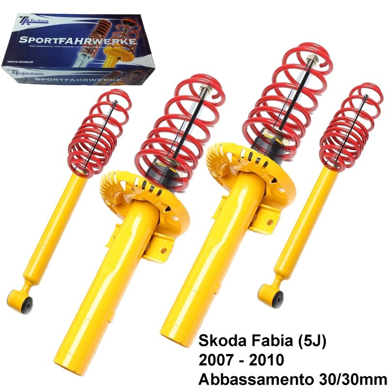 Kit Assetto Sportivo Fisso Tatechnix Skoda Fabia (5J) da 2007 - 04.2010