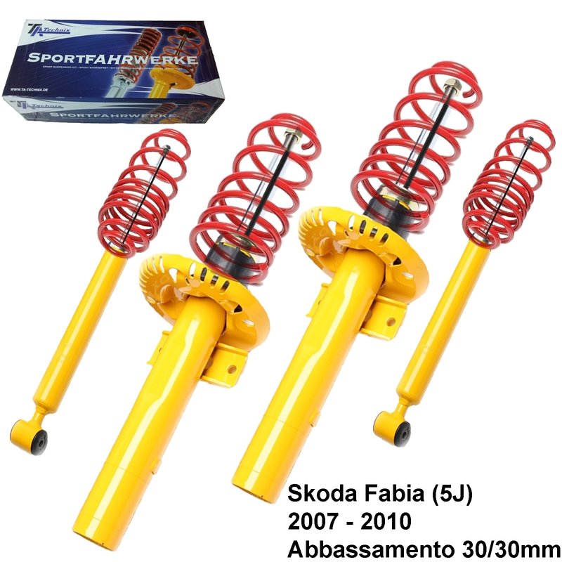 Kit Assetto Sportivo Fisso Tatechnix Skoda Fabia (5J) da 2007 - 2010