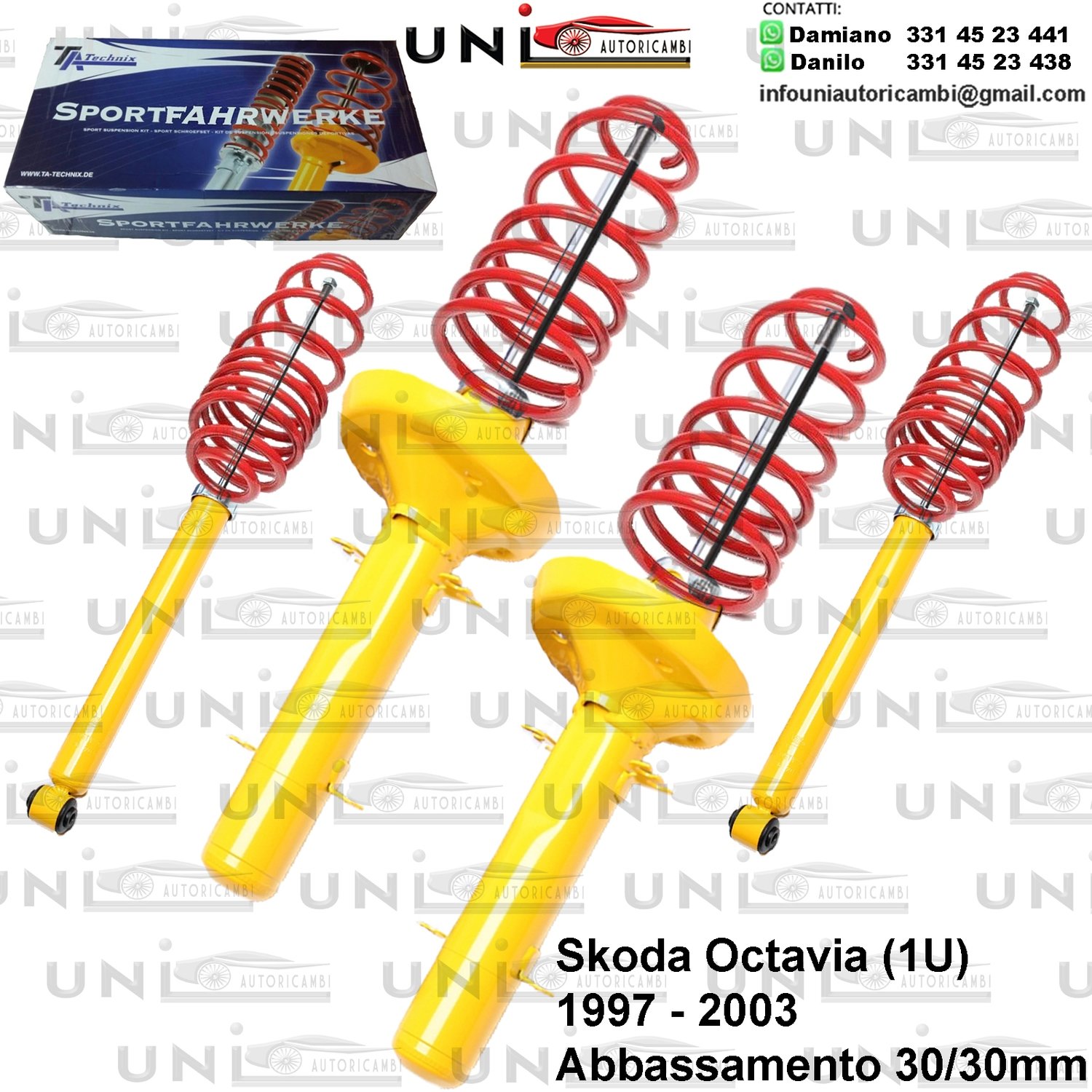 Kit Assetto Sportivo Fisso Tatechnix Skoda Octavia (1U) da 1997 a 12.2003