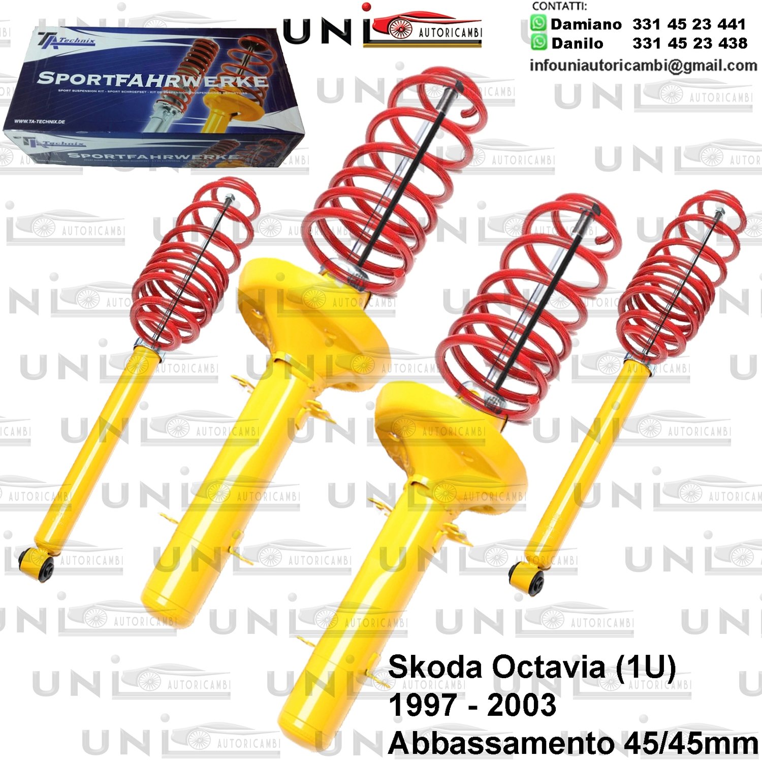 Kit Assetto Sportivo Fisso Tatechnix Skoda Octavia (1U) da 1997 a 12.2003