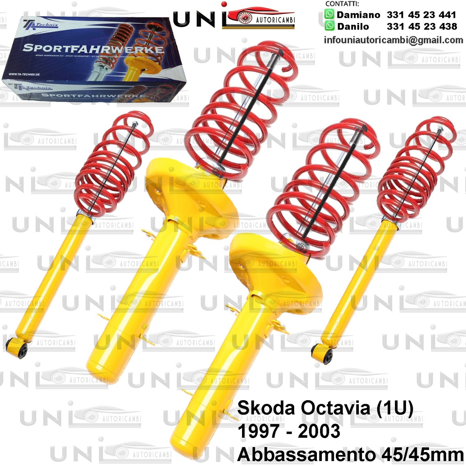 Kit Assetto Sportivo Fisso Tatechnix Skoda Octavia (1U) da 1997 a 12.2003