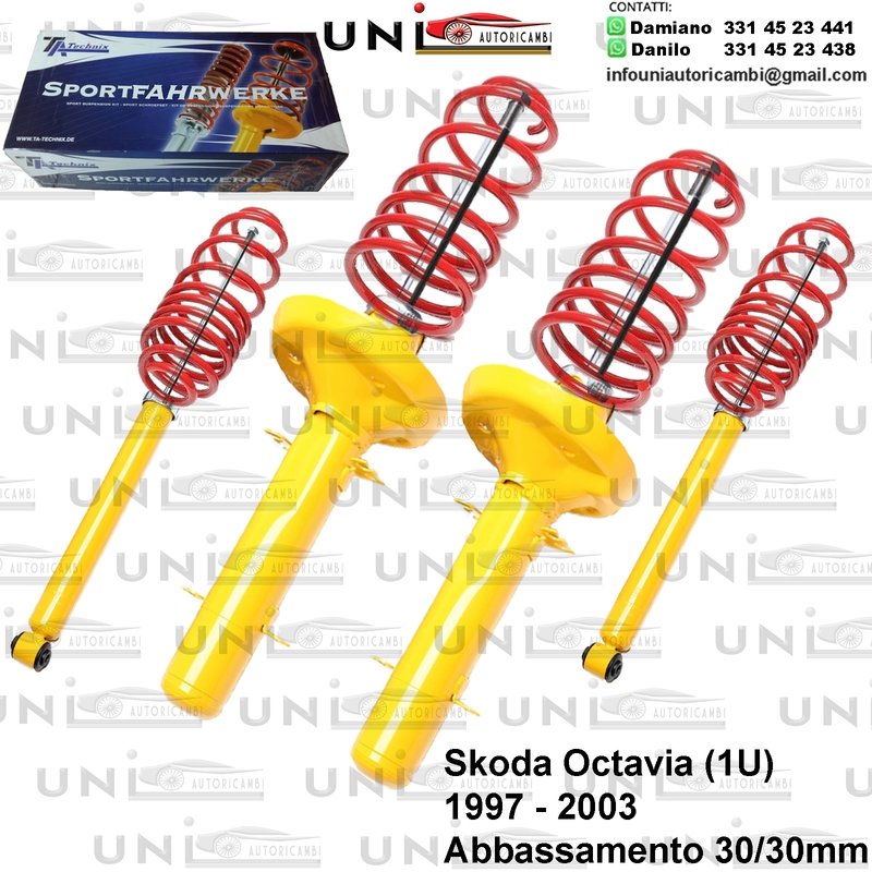 Kit Assetto Sportivo Fisso Tatechnix Skoda Octavia (1U) da 1997 a 12.2003