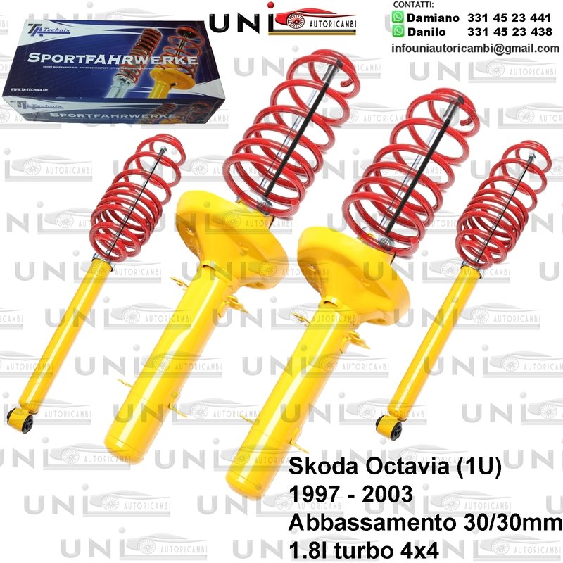 Kit Assetto Sportivo Fisso Tatechnix Skoda Octavia (1U) da 1997 a 12.2003