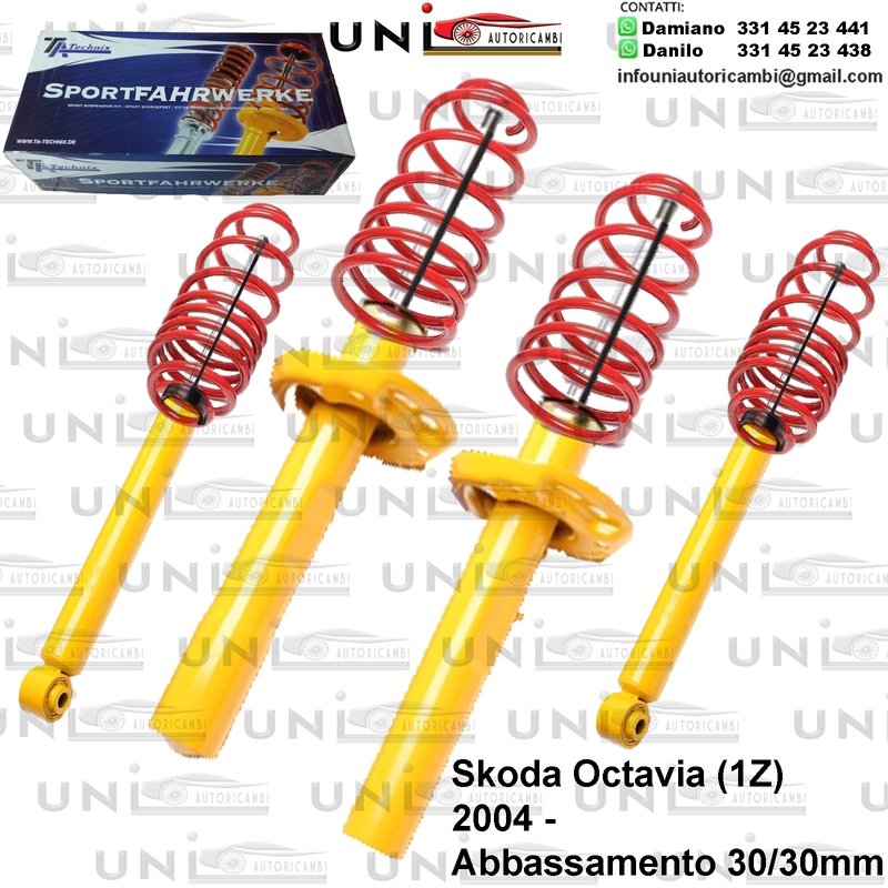 Kit Assetto Sportivo Fisso Tatechnix Skoda Octavia (1Z) da 2004 -