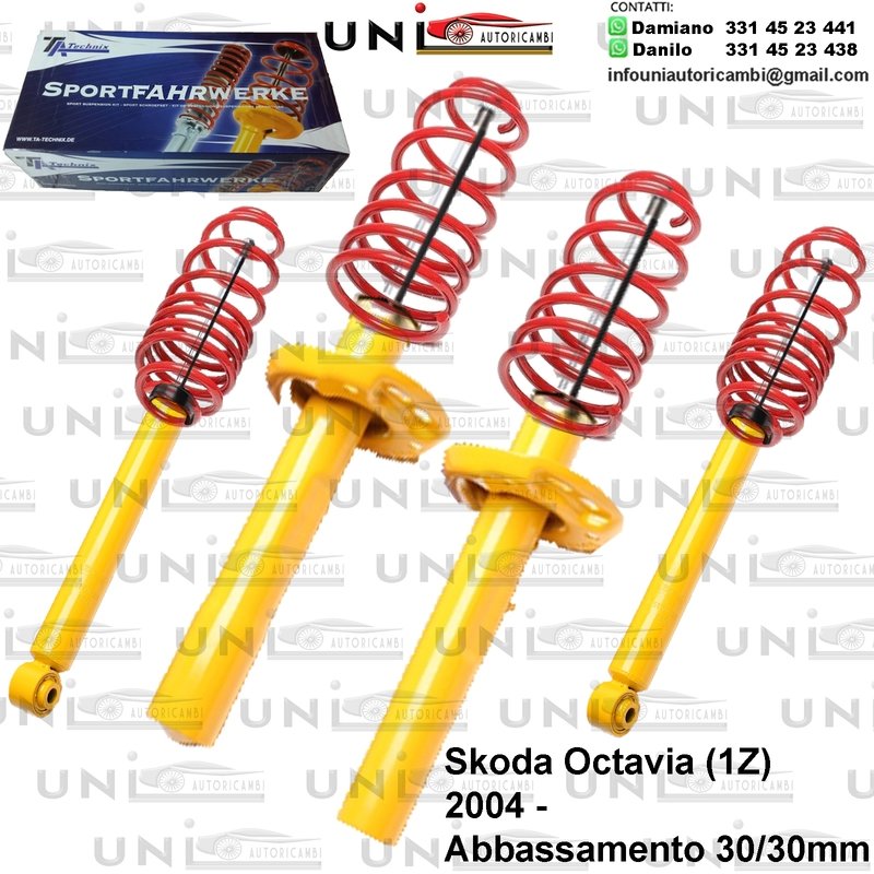 Kit Assetto Sportivo Fisso Tatechnix Skoda Octavia (1Z) da 2004 -