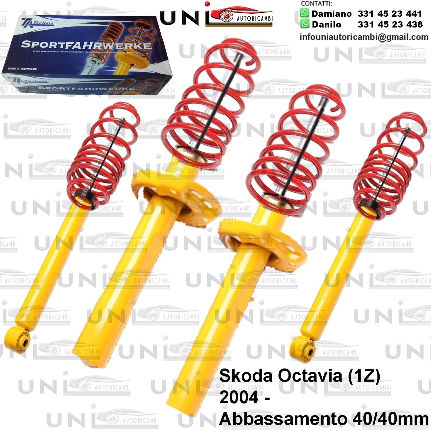 Kit Assetto Sportivo Fisso Tatechnix Skoda Octavia (1Z) da 2004 -