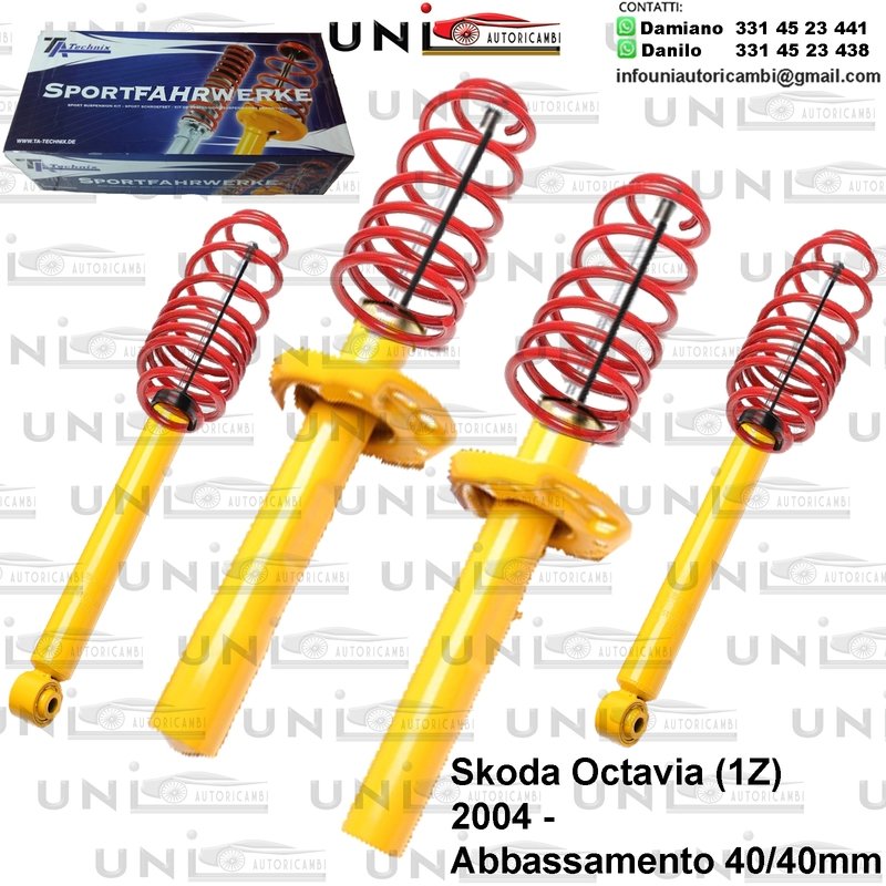 Kit Assetto Sportivo Fisso Tatechnix Skoda Octavia (1Z) da 2004 -