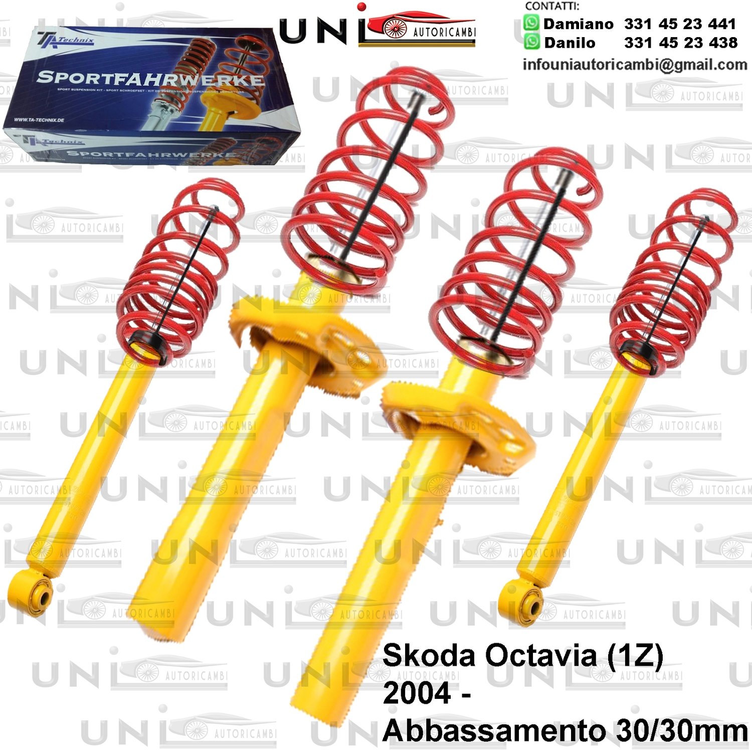 Kit Assetto Sportivo Fisso Tatechnix Skoda Octavia (1Z) da 2004 -