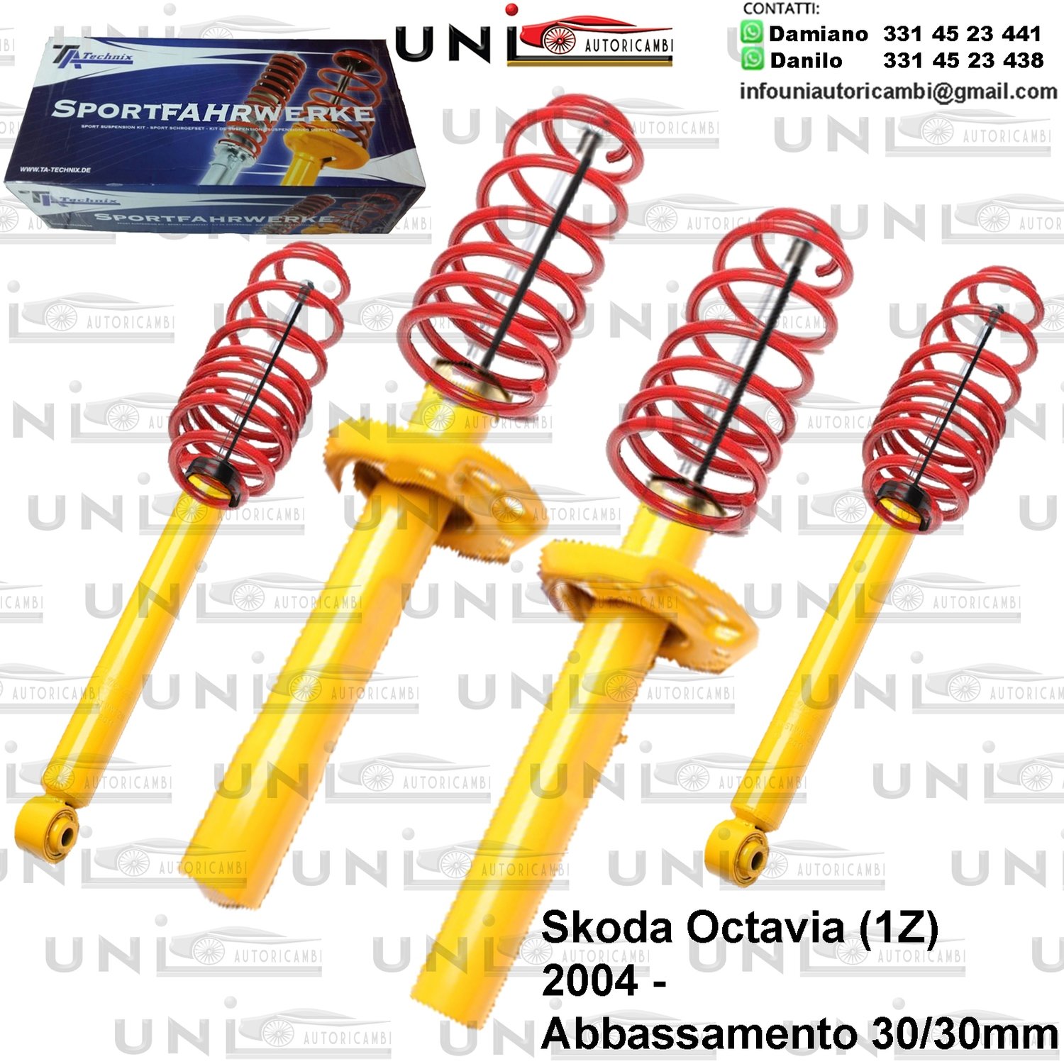 Kit Assetto Sportivo Fisso Tatechnix Skoda Octavia (1Z) da 2004 -