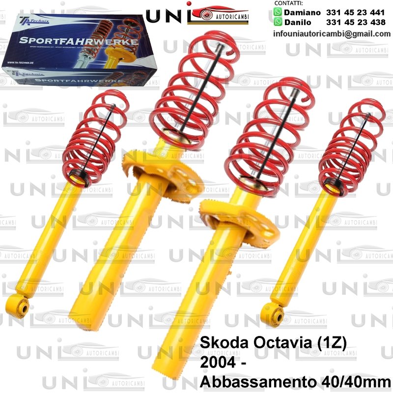 Kit Assetto Sportivo Fisso Tatechnix Skoda Octavia (1Z) da 2004 -
