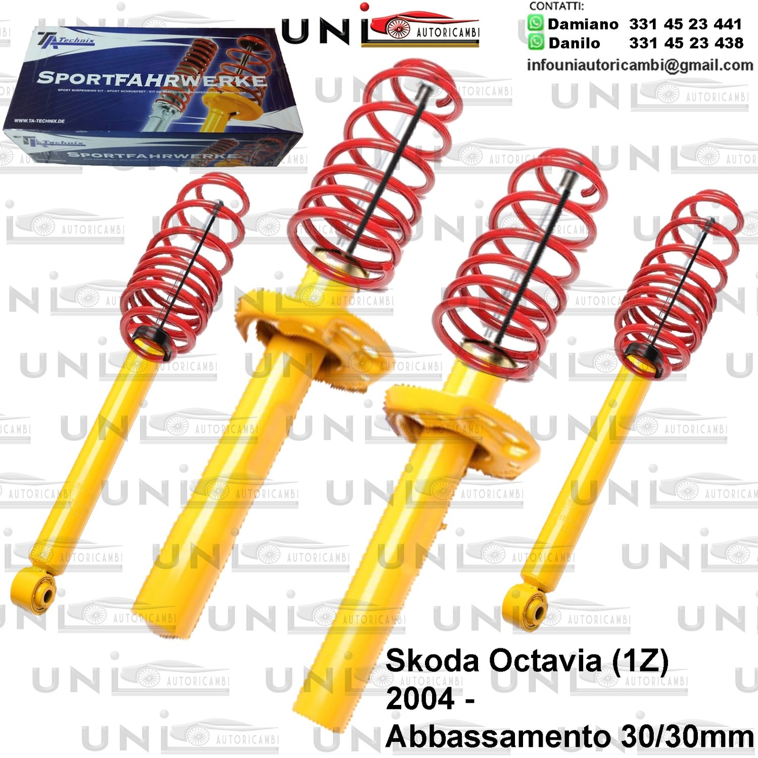 Kit Assetto Sportivo Fisso Tatechnix Skoda Octavia (1Z) da 2004 -