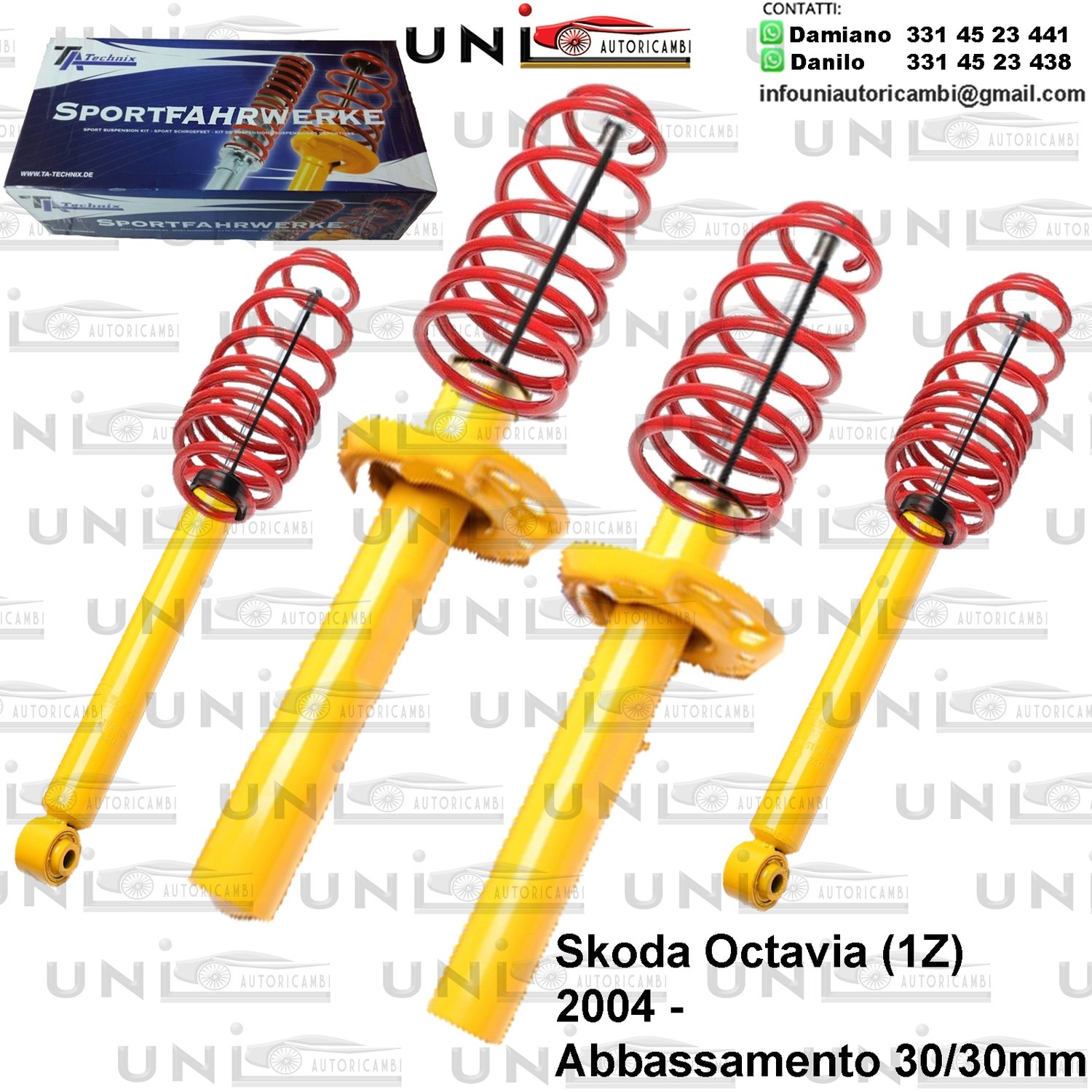 Kit Assetto Sportivo Fisso Tatechnix Skoda Octavia (1Z) da 2004 -