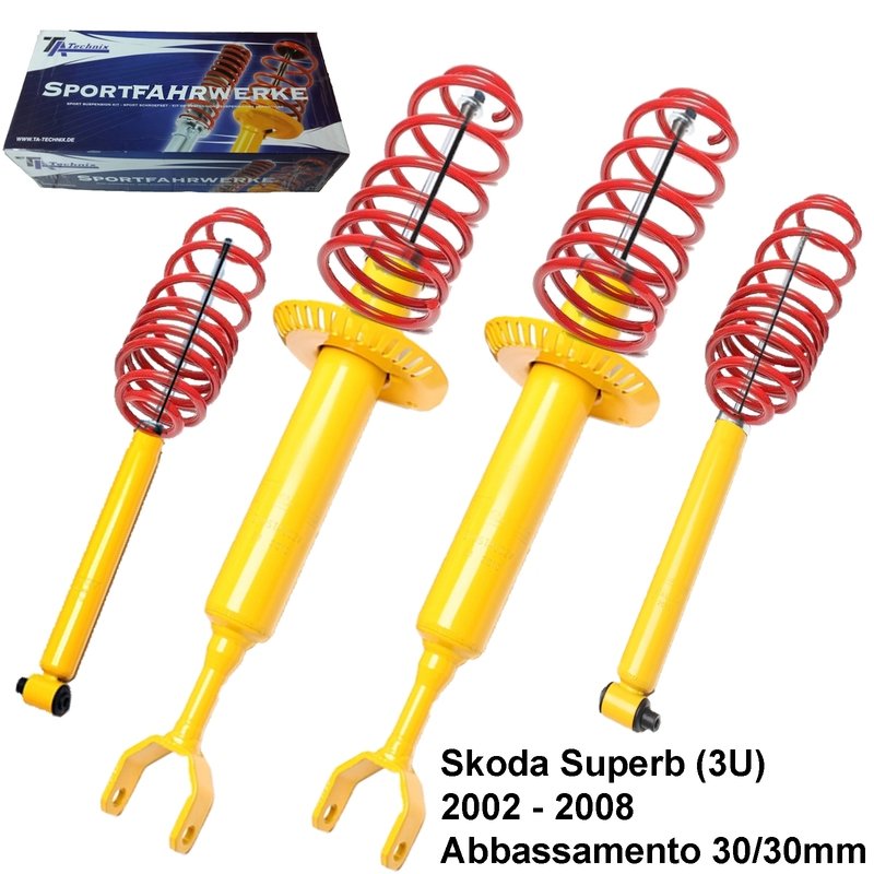 Kit Assetto Sportivo Fisso Tatechnix Skoda Superb (3U) da 2002 a 2008
