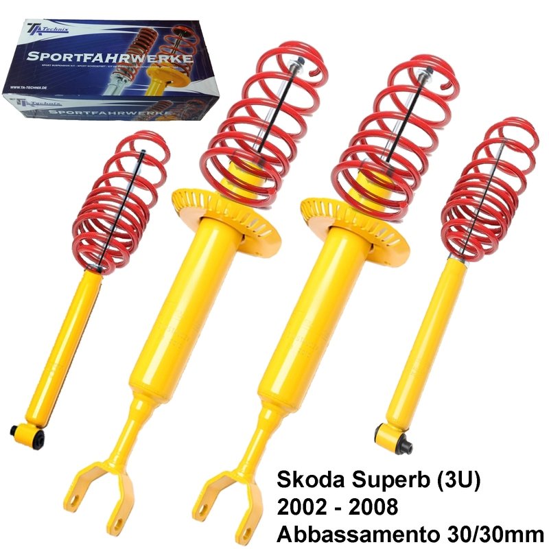 Kit Assetto Sportivo Fisso Tatechnix Skoda Superb (3U) da 2002 a 2008