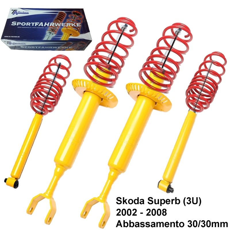 Kit Assetto Sportivo Fisso Tatechnix Skoda Superb (3U) da 2002 a 2008
