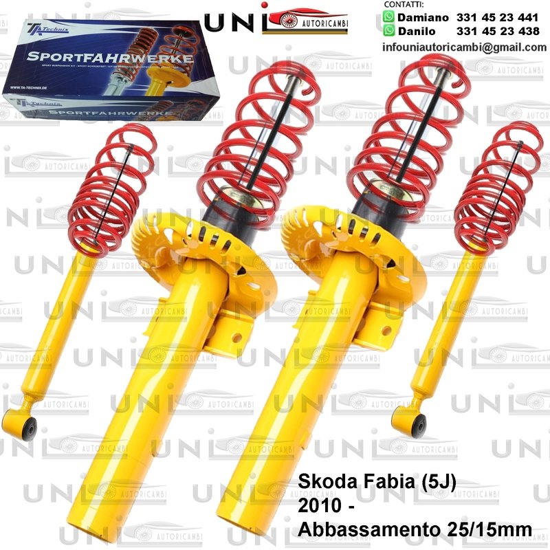 Kit Assetto Sportivo Fisso Tatechnix Skoda Fabia (5J) da 05.2010 -