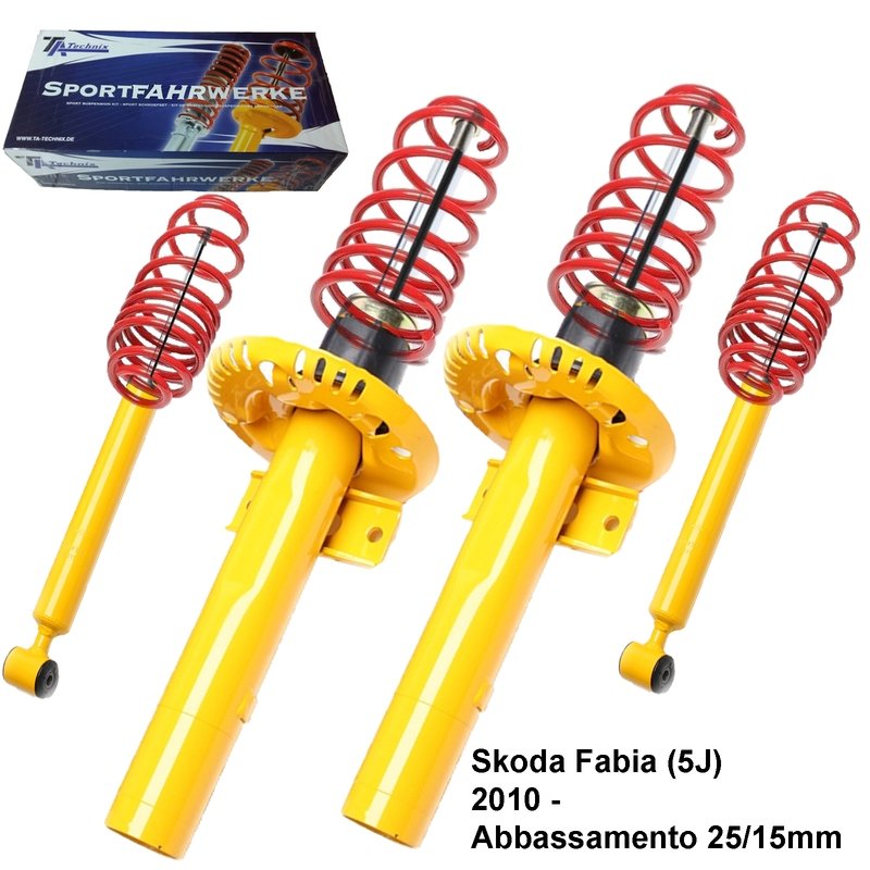 Kit Assetto Sportivo Fisso Tatechnix Skoda Fabia (5J) da 05.2010 -