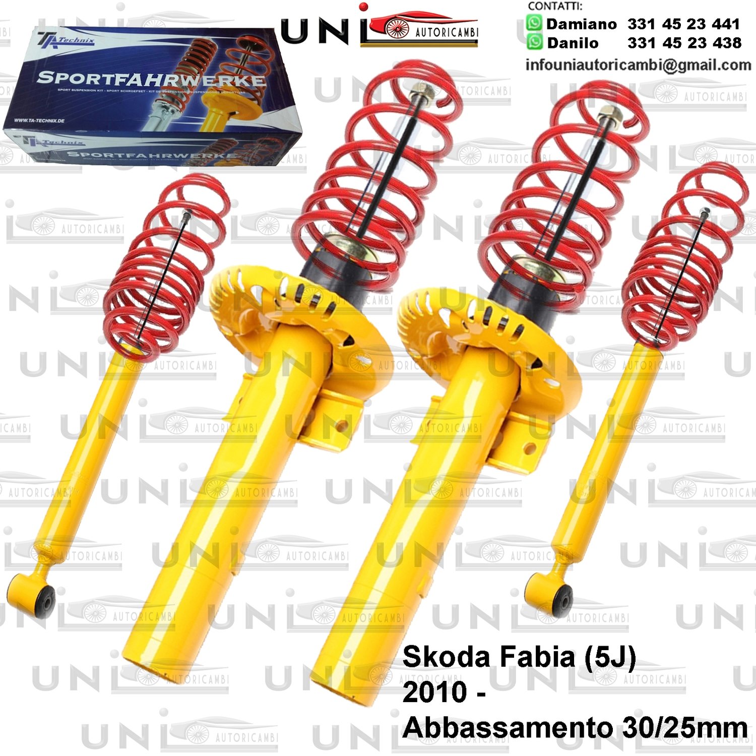 Kit Assetto Sportivo Fisso Tatechnix Skoda Fabia (5J) da 05.2010 -