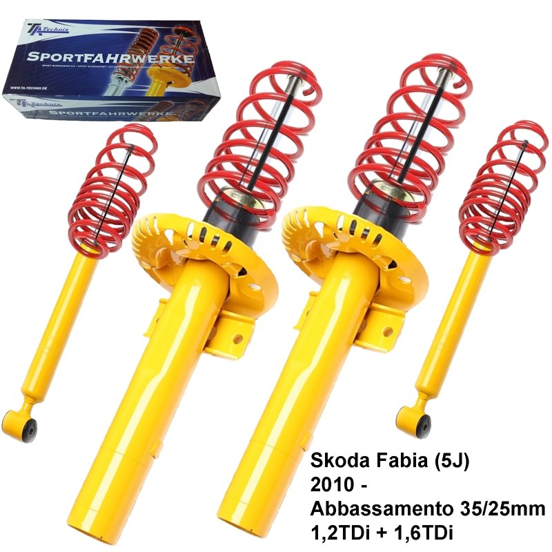 Kit Assetto Sportivo Fisso Tatechnix Skoda Fabia (5J) da 05.2010 -