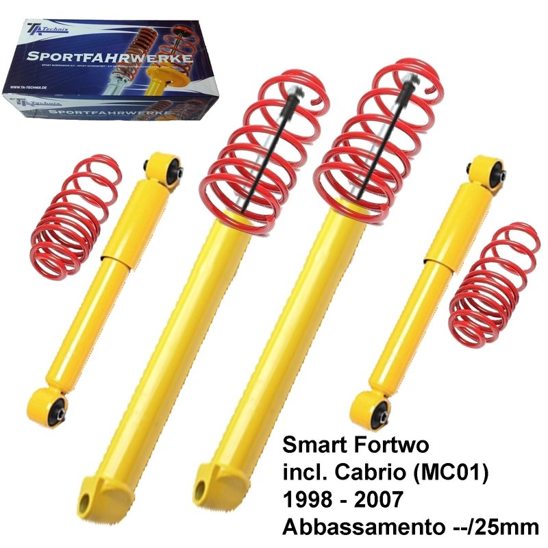 Kit Assetto Sportivo Fisso Tatechnix Smart Fortwo (MC01) da 07.1998 a 02.2007