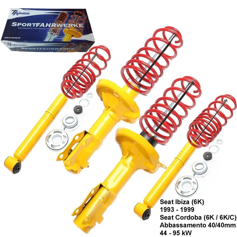 Kit Assetto Sportivo Fisso Tatechnix Seat Ibiza / Cordoba (6K / 6K/C) da 1993 a 1999