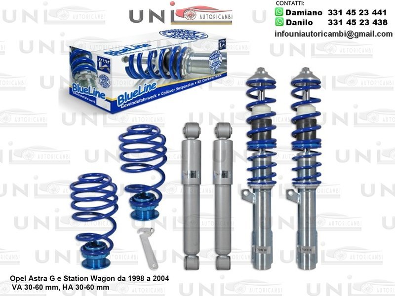 Assetto a Ghiera Regolabile Opel Astra G e Station Wagon da 1998 a 2004