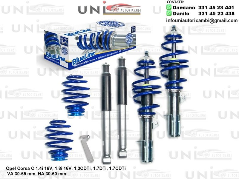 Assetto a Ghiera Regolabile Opel Corsa C da 11.2001 a 2006