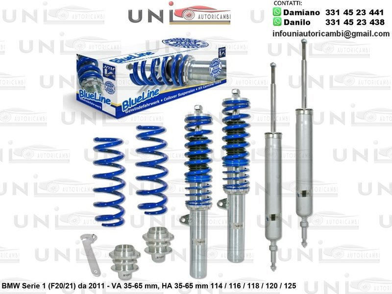 Assetto a Ghiera Regolabile BMW Serie 1 (E81/E87) da 2004 a 2010