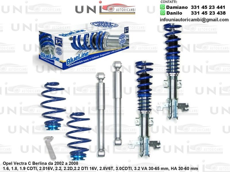 Assetto a Ghiera Regolabile Opel Vectra C Berlina da 2002 a 2008