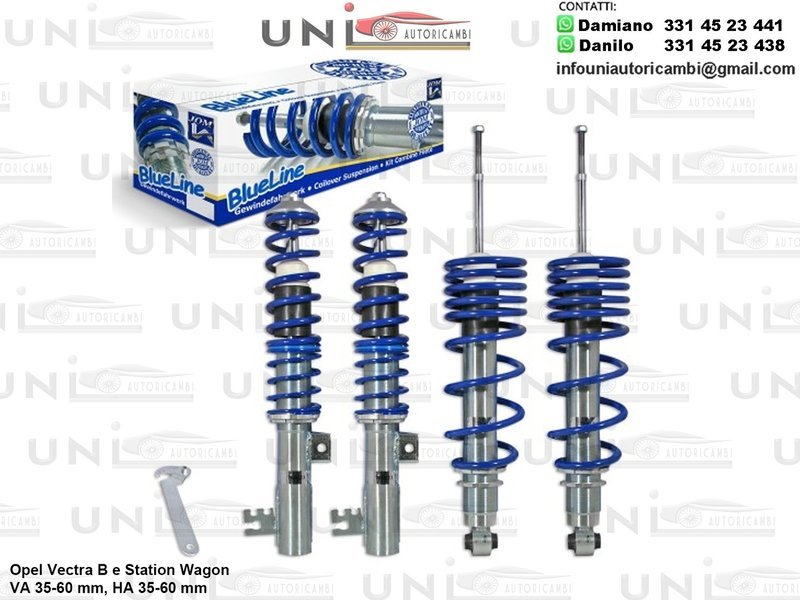 Assetto a Ghiera Regolabile Opel Vectra B e Station Wagon VA 35-60 mm, HA 35-60 mm
