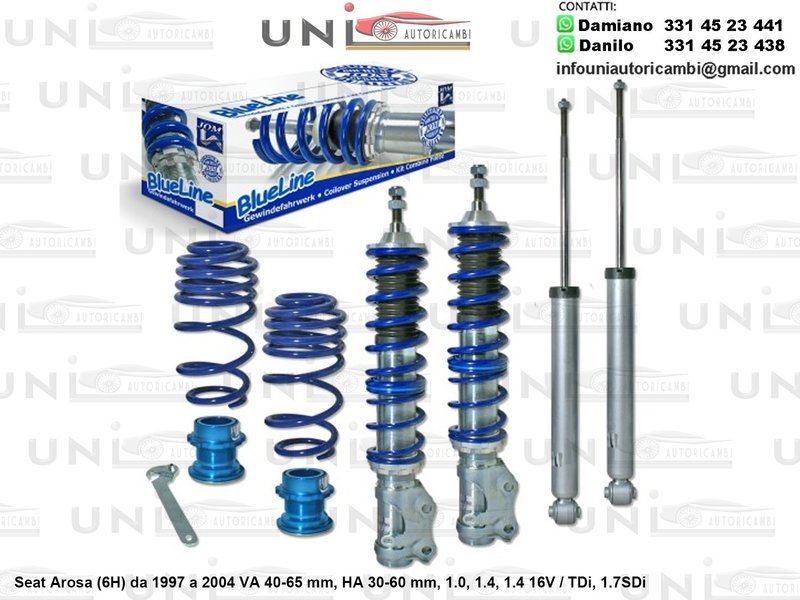 Assetto a Ghiera Regolabile Seat Arosa (6H) da 1997 a 2004 1.0, 1.4, 1.4 16V / TDi, 1.7SDi