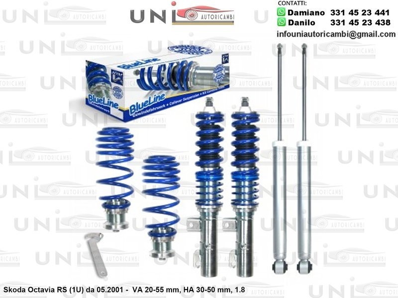 Assetto a Ghiera Regolabile Skoda Octavia RS (1U) da 05.2001 - , 1.8