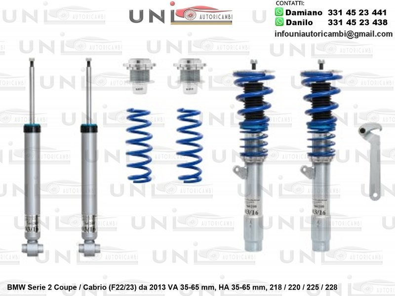 Assetto a Ghiera Regolabile BMW Serie 2 Coupe / Cabrio (F22/23) 218 / 220 / 225 / 228 da 2013