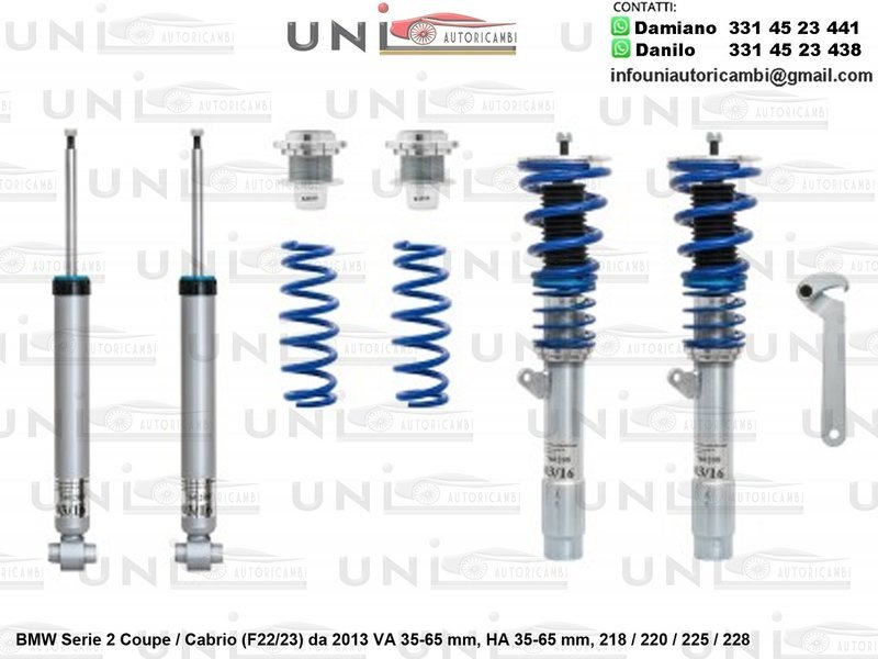 Assetto a Ghiera Regolabile BMW Serie 2 Coupe / Cabrio (F22/23) 218 / 220 / 225 / 228 da 2013