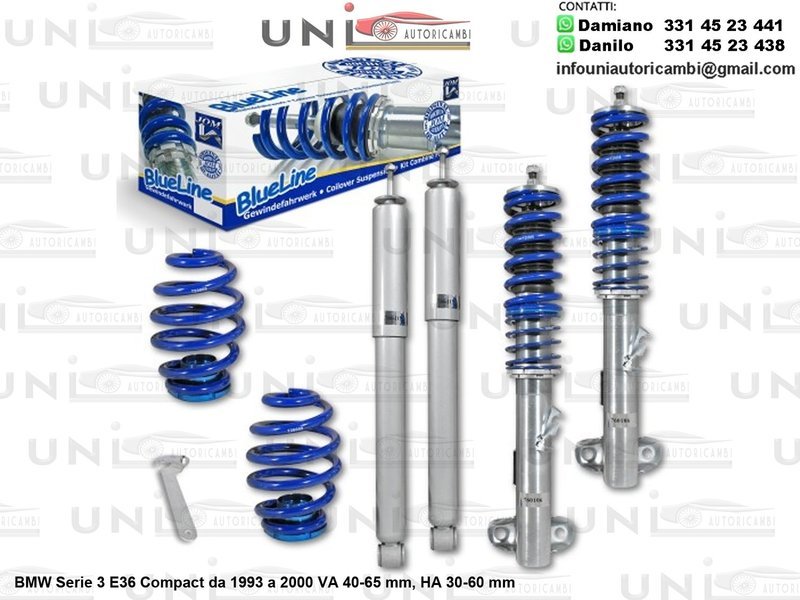 Assetto a Ghiera Regolabile BMW Serie 3 (E36) Compact da 1993 a 2000