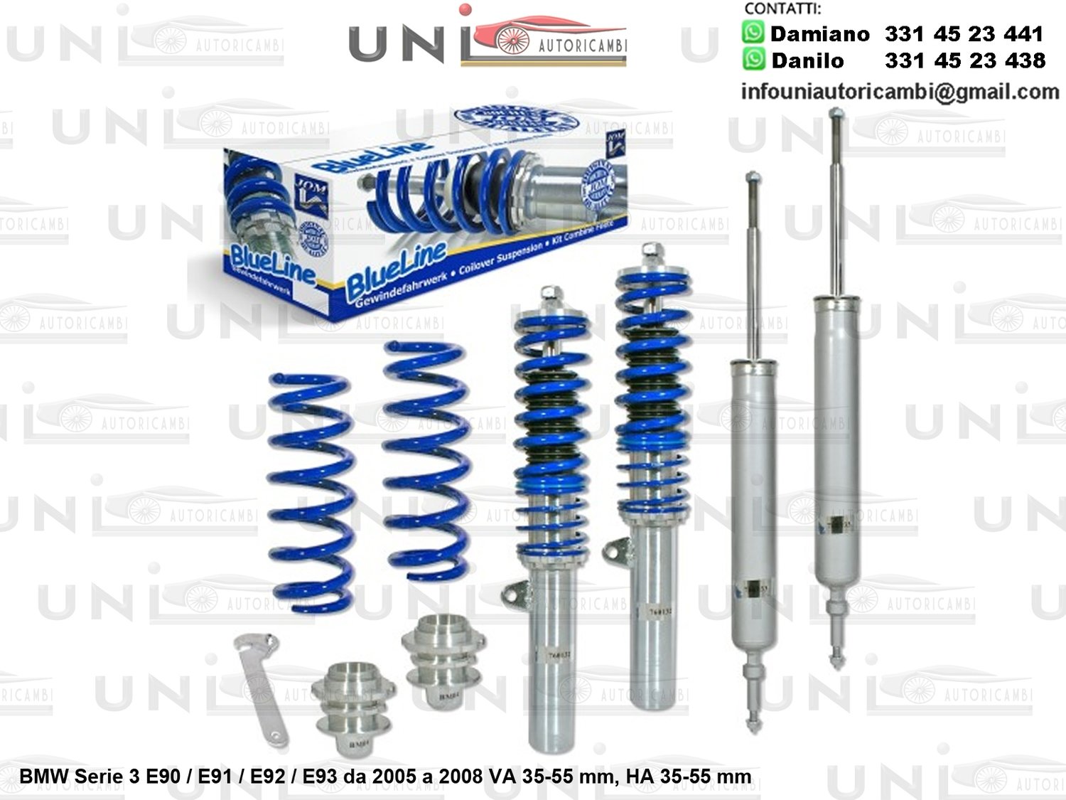 Assetto a Ghiera Regolabile BMW Serie 3 (E90/E91/E92/E93) da 2005 a 2008